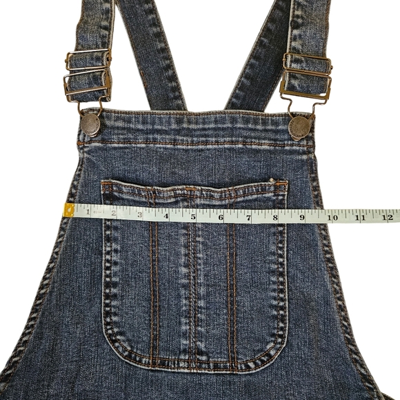See Thru Soul, Short Denim Overalls, Size 27 Boyfriend Shortall - Picture 7 of 10